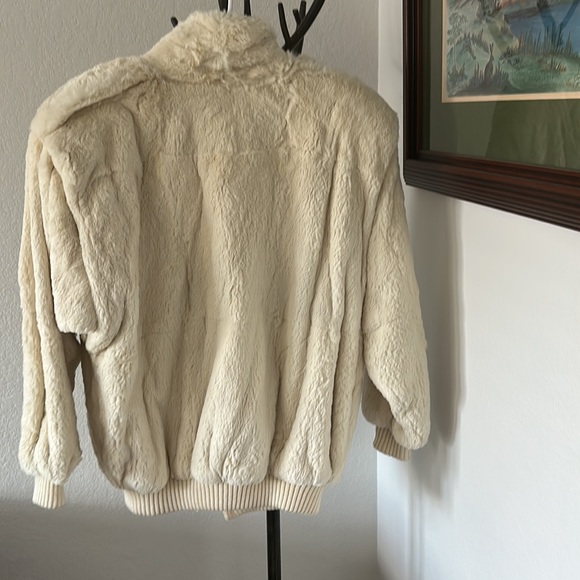 Carole Little Vintage Dyed Sheared Rabbit Jacket Size M - Picture 11 of 14